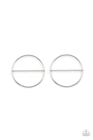 Dynamic Diameter - Silver Post Earrings Paparazzi (#699)