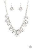 Spot On Sparkle - White Necklace Paparazzi