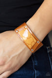 Geo Glamper - Brown Wrap Bracelet