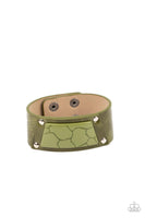 Geo Glamper - Green Wrap Bracelet