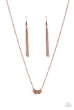 Dainty Dalliance - Copper Necklace Paparazzi