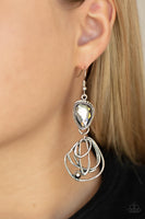 Galactic Drama - Silver Earrings Paparazzi