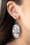 Stone Sculptures - Brown Earrings Paparazzi