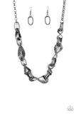 METAL of Honor - Black Necklace Paparazzi