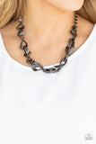METAL of Honor - Black Necklace Paparazzi