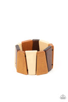 Barbados Backdrop - Multi-Colored Wooden Bracelet