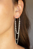 Vintage VIP - White Earrings Paparazzi