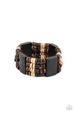 Aruba Attire - Black Wooden Bracelet Paparazzi