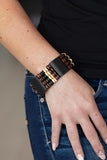Aruba Attire - Black Wooden Bracelet Paparazzi