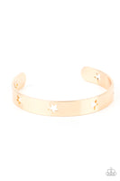 American Girl Glamour - Gold Stars Bracelet Paparazzi