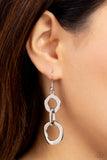 Metro Machinery - Silver Earrings Paparazzi