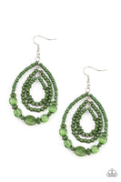 Prana Party - Green Earrings Paparazzi