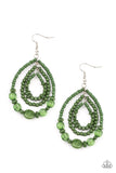 Prana Party - Green Earrings Paparazzi