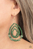 Prana Party - Green Earrings Paparazzi