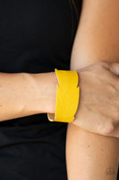 Whimsically Winging It - Yellow Bracelet Paparazzi