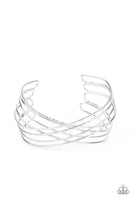 Strike Out Shimmer - Silver Bracelet Paparazzi