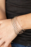 Strike Out Shimmer - Silver Bracelet Paparazzi