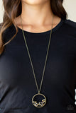 Galactic Glow - Brass Necklace Paparazzi