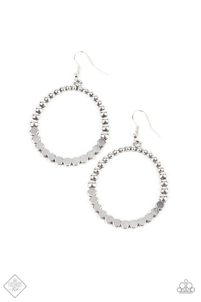 Rustic Society Silver Earrings Paparazzi