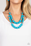 Vivid Vanity - Blue Necklace Paparazzi