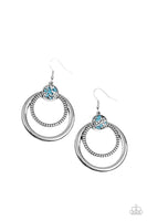 Spun Out Opulence - Blue Earrings Paparazzi