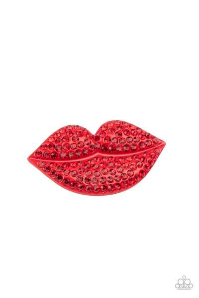 HAIR Kiss - Red Hair Clip Paparazzi