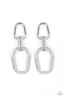 Harmonic Hardware - Silver Earrings Paparazzi