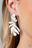 Palm Picnic - Silver Earrings Paparazzi