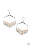 Suede Solstice - Silver Earrings Paparazzi