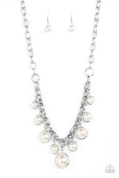 Revolving Refinement - White Pearl Necklace Paparazzi