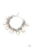 Orbiting Opulence - White Pearl Bracelet Paparazzi