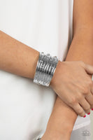 Mechanical Motif - Silver Bracelet Paparazzi