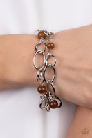 Delightfully Daydreamy - Brown Bracelet Paparazzi