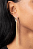 Dallas Debutante - Gold Earrings Paparazzi