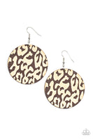 Catwalk Safari - Brown Earrings Paparazzi