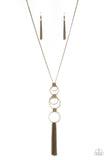 Join The Circle - Brass Necklace Paparazzi