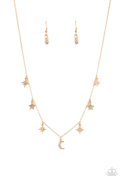 Cosmic Runway - Gold Necklace Paparazzi