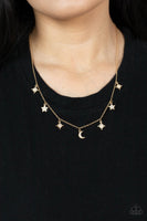 Cosmic Runway - Gold Necklace Paparazzi