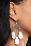 Atlantis Ambience - White Earrings Paparazzi