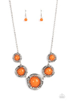 The Next NEST Thing - Orange Necklace Paparazzi