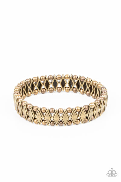 Abstract Advisory - Brass Bracelet Paparazzi