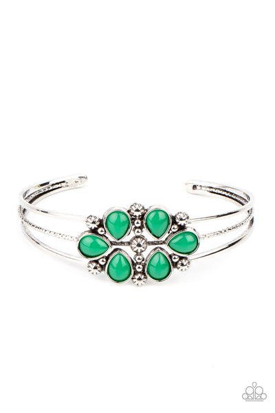 Taj Mahal Meadow - Green Bracelet Paparazzi