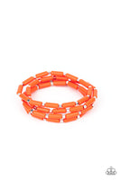 Radiantly Retro - Orange Bracelet Paparazzi