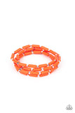 Radiantly Retro - Orange Bracelet Paparazzi