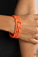 Radiantly Retro - Orange Bracelet Paparazzi