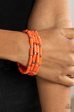 Radiantly Retro - Orange Bracelet Paparazzi