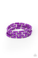 Radiantly Retro - Purple Bracelet Paparazzi