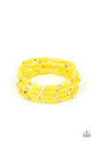 Radiantly Retro - Yellow Bracelet Paparazzi