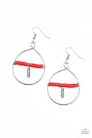 Free Bird Freedom - Red Earrings Paparazzi