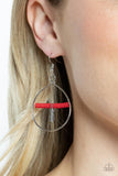 Free Bird Freedom - Red Earrings Paparazzi